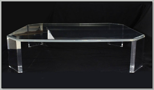 Large Square Acrylic Coffee Table