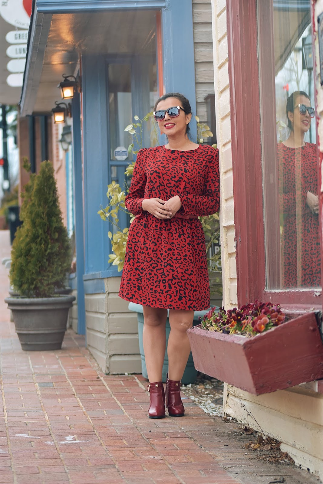 Red Leopard Dress-MariEstilo-look of the day-street style-dcblogger-animalprint-tendencias-vestidos-moda primavera 2019-