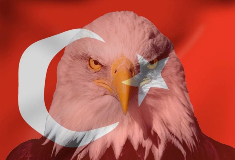 Kartal resimli turk bayraklari 4