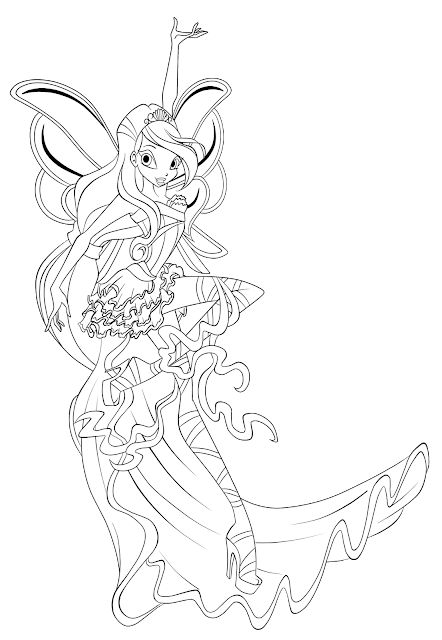 Mewarna08: Kleurplaat Roxy