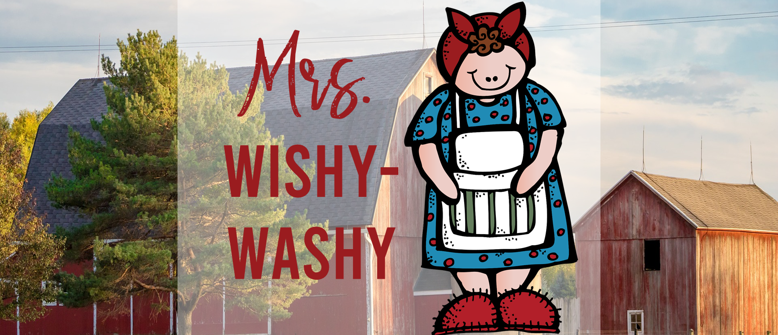 Mrs Wishy Washy book study activities unit with Common Core aligned literacy companion activities and a class book for Kindergarten and First Grade