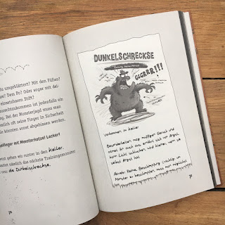 "Vorsicht Monster! Hast du das Zeug zum Monsterjäger?" von Cee Neudert, illustriert von Pascal Nöldner, erschienen im Baumhaus Verlag