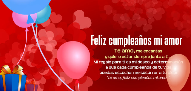 feliz cumpleaños mi amor