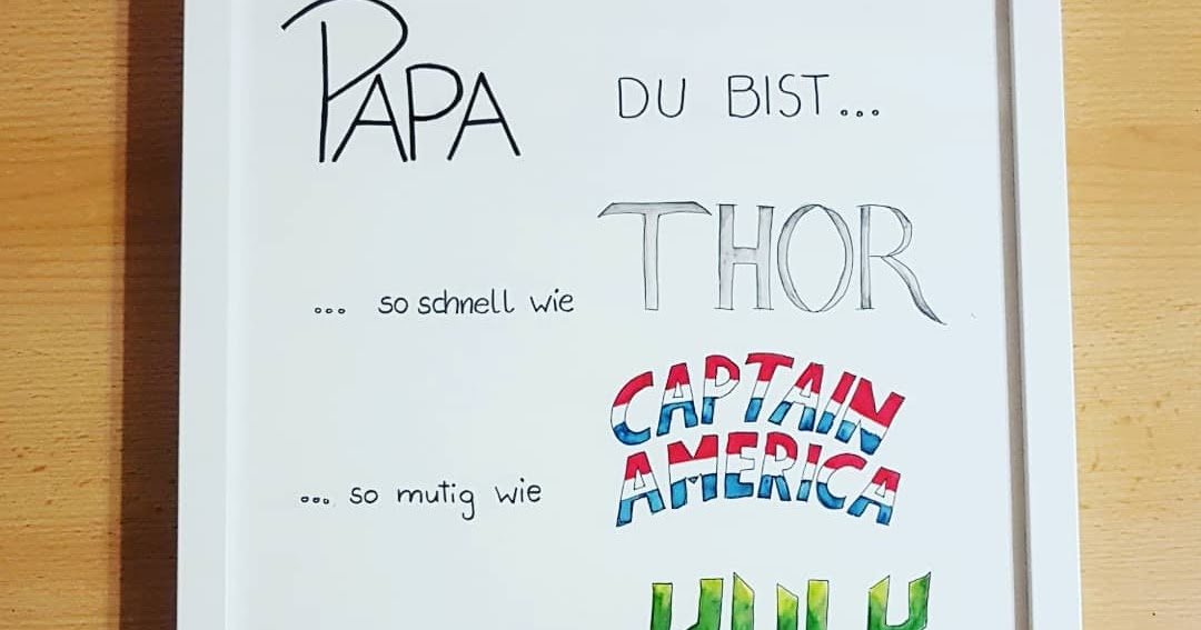 Papa du bist ein Superheld