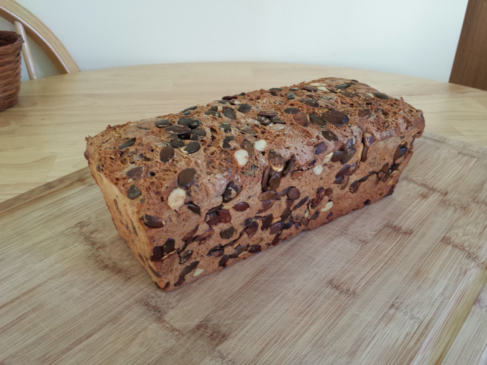 HomeMade German Bread Pumpkin Seed Rye Bread