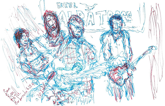 Sam Russell & The Harborrats drawing