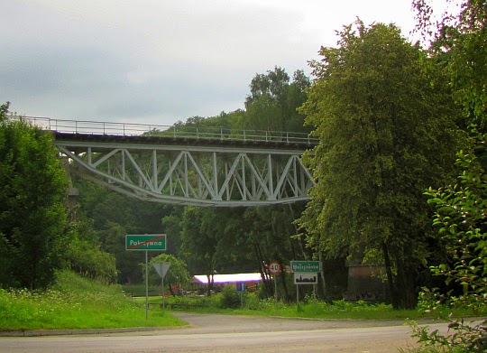 Most kolejowy przed Moszczanką.