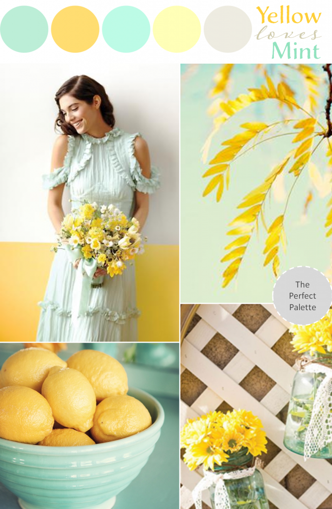 Mint Loves Yellow Wedding Color Ideas The Perfect Palette