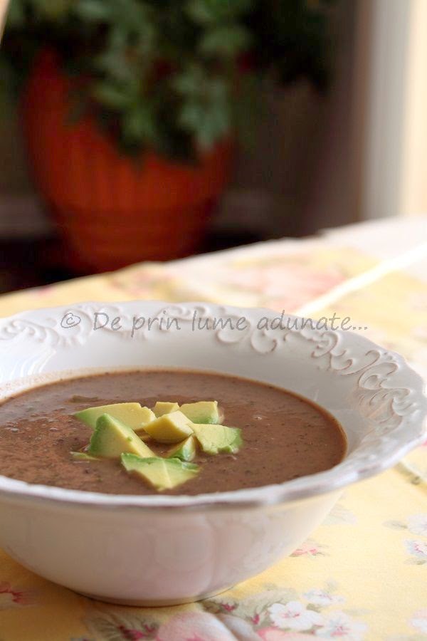 Supa mexicana de fasole neagra/ Mexican Black Bean Soup