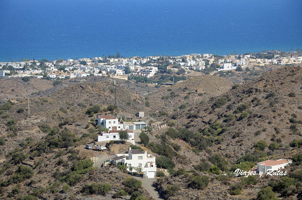 Vistas desde la plaza del Castillo de Mojácar