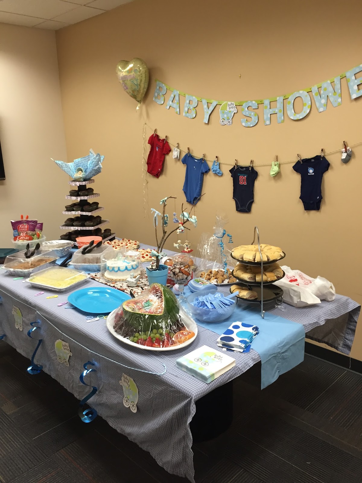Office decorations Melinda's baby shower 1/27/2015