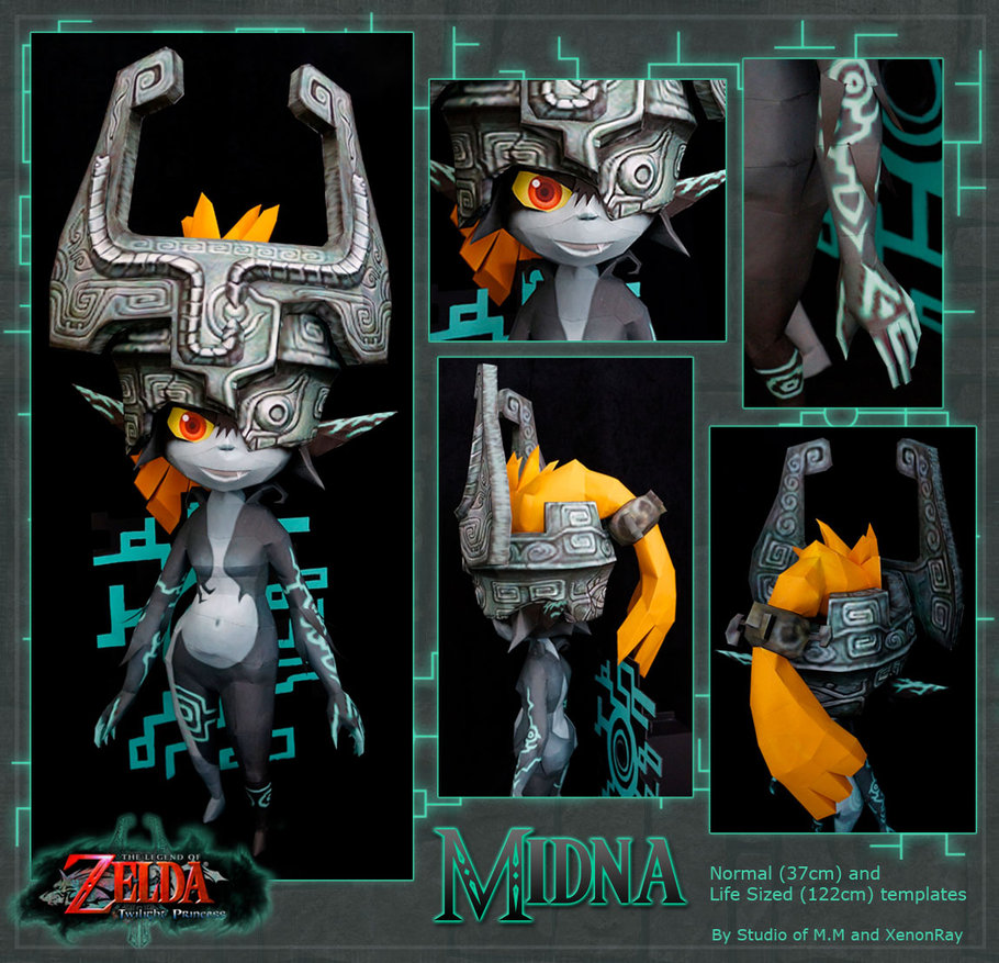 Legend of Zelda Papercraft Midna Papercraft Paradise PaperCrafts