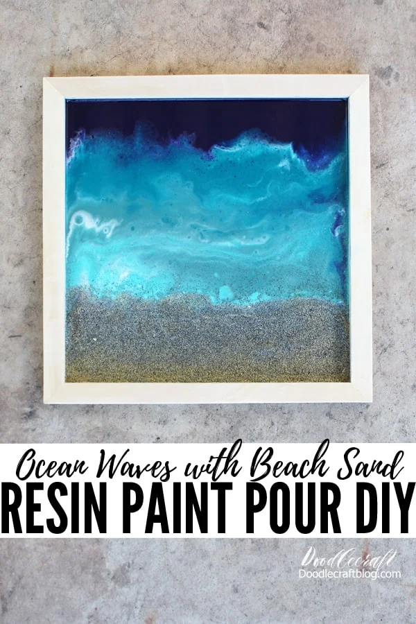 Ocean Beach Acrylic Paint Pouring Art Tote Bag