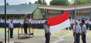 Jadi Irup di SMKN 4,Personel Sat Lantas Pinrang sosialisasi Operasi Zebra 