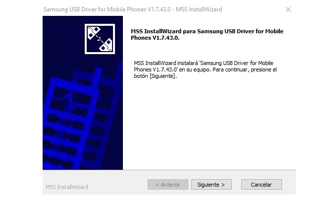Instalación de drivers USB Samsung en Windows paso a paso