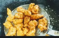 Deep frying chicken for chicken 65 recipe