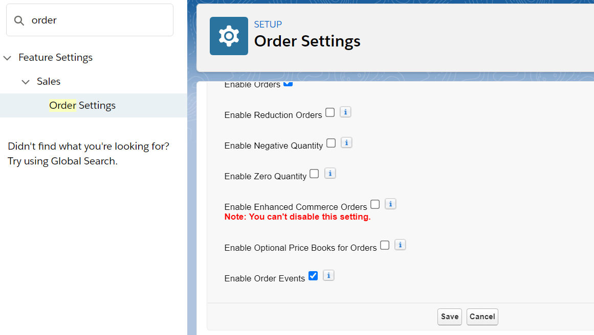 OrderStatusChangedEvent Salesforce Standard Platform Event fired