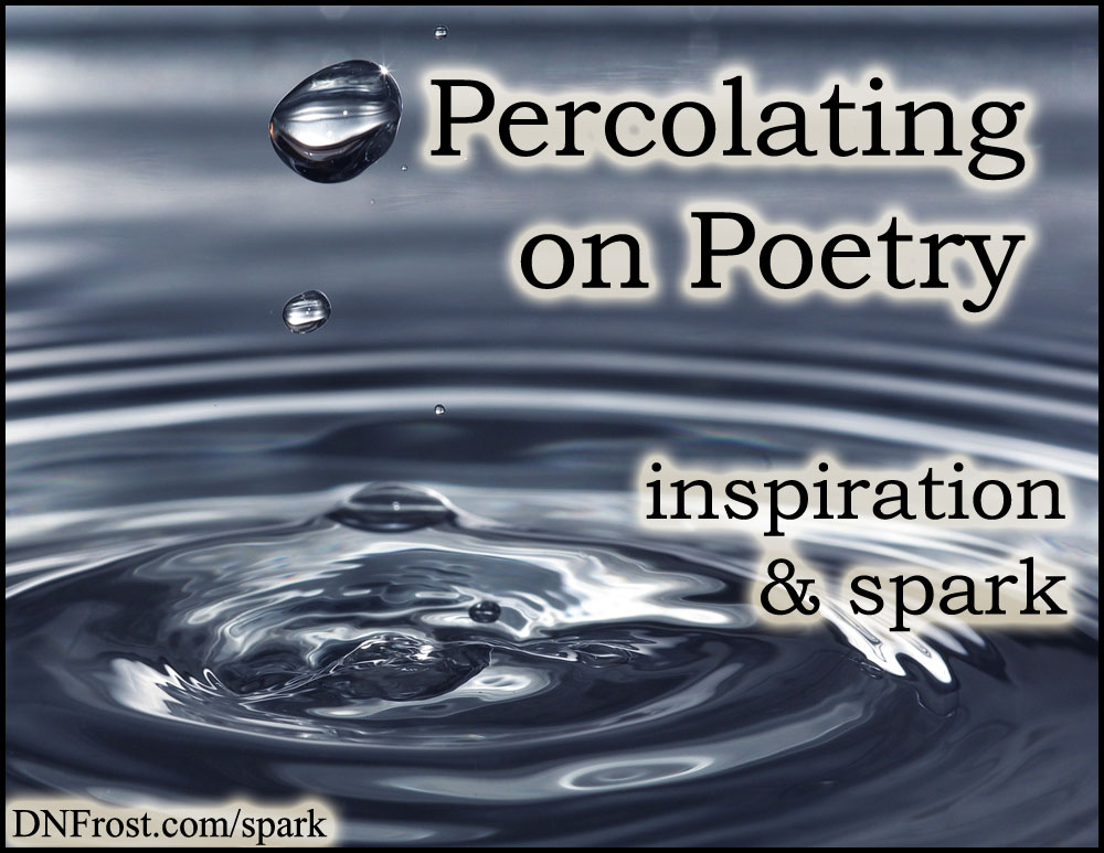 Percolating on Poetry: new notions of meter and rhyme http://www.dnfrost.com/2017/05/percolating-on-poetry-inspiration-spark.html #TotKW Inspiration and spark by D.N.Frost @DNFrost13 Part 2 of a series.