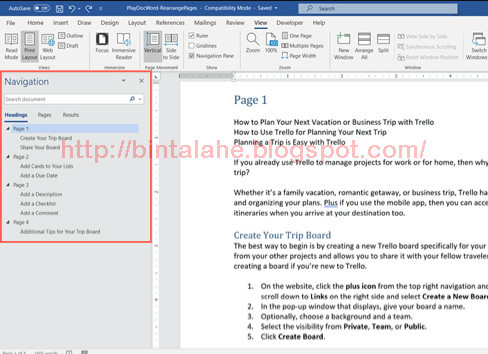 3 Ways to Move and Rearrange Pages in Microsoft Word