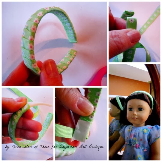 Dream. Dress. Play. Make It Monday! Ribbon Wrapped Dolly Hair Bands