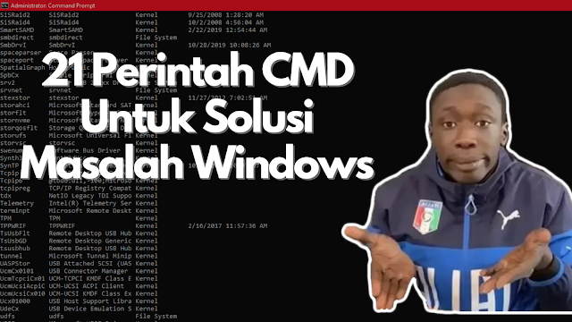 21 Perintah untuk Solusi Masalah Windows 21 Perintah untuk Solusi Masalah Windows