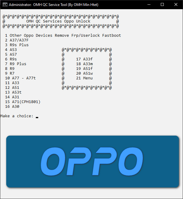 Download OMH QC Services Tool V1.9 | Xiaomi | OPPO | VIVO | and more
