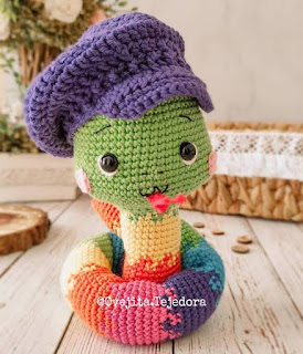 PATRON GRATIS SERPIENTE AMIGURUMI 44415