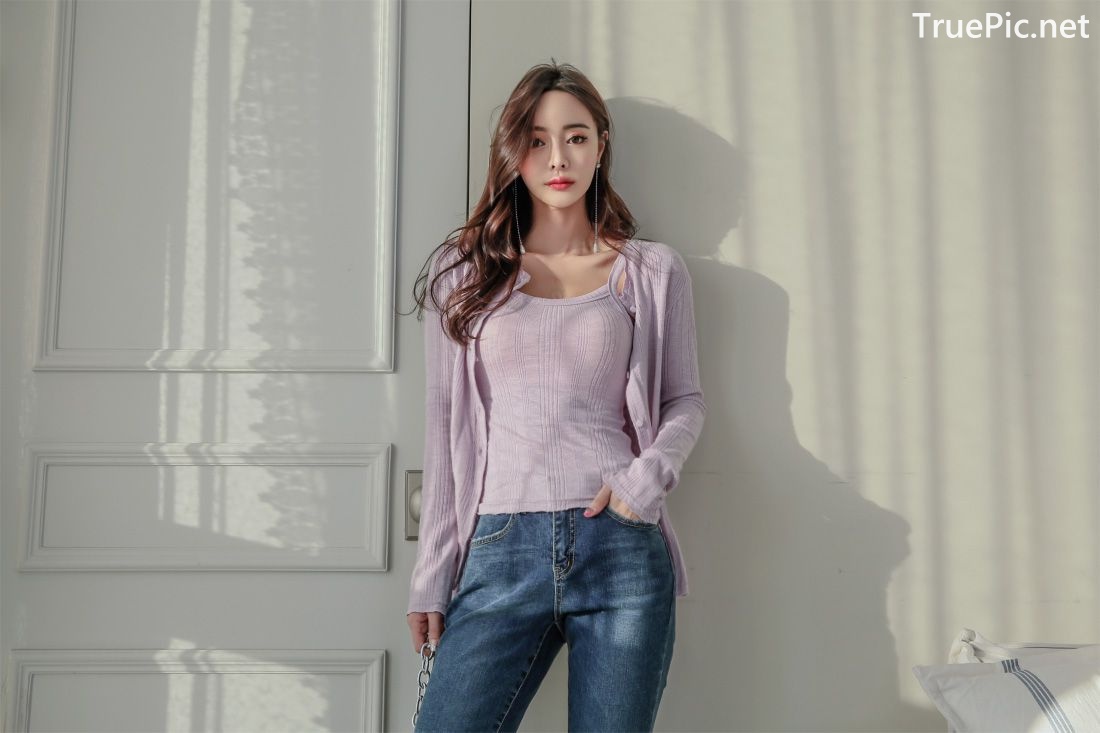 Image-Korean-Fashion-Model-Kim-Bo-Ram-Jeans-Set-Collection-TruePic.net- Picture-4