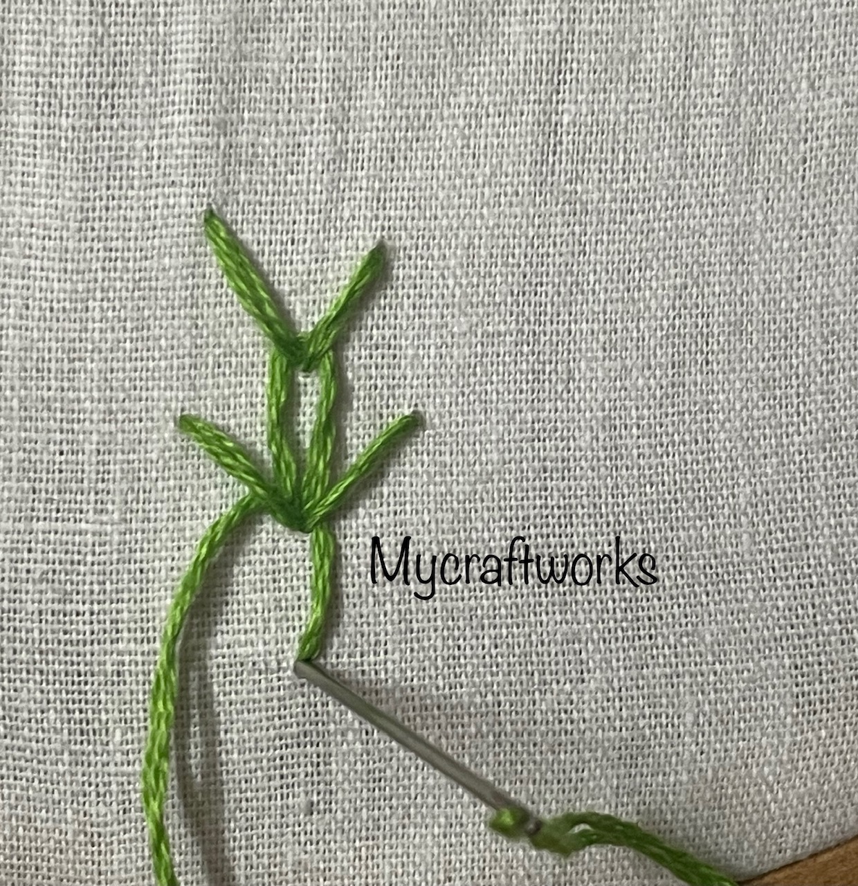 My craft works wheatear stitch  embroidery stitch tutorial