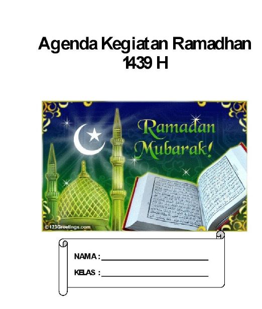 51+ Sampul Buku Kegiatan Ramadhan