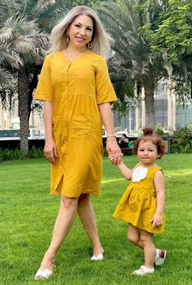 Matching outfits for Mom and daughter