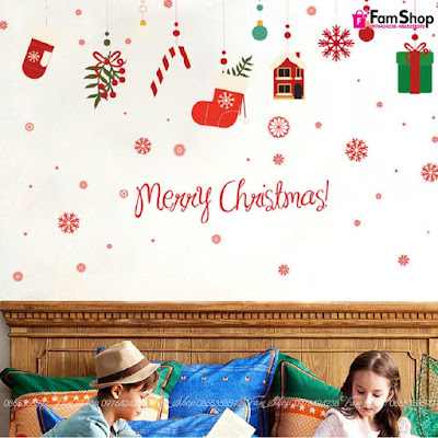 Decal Merry Christmas giáng sinh D32