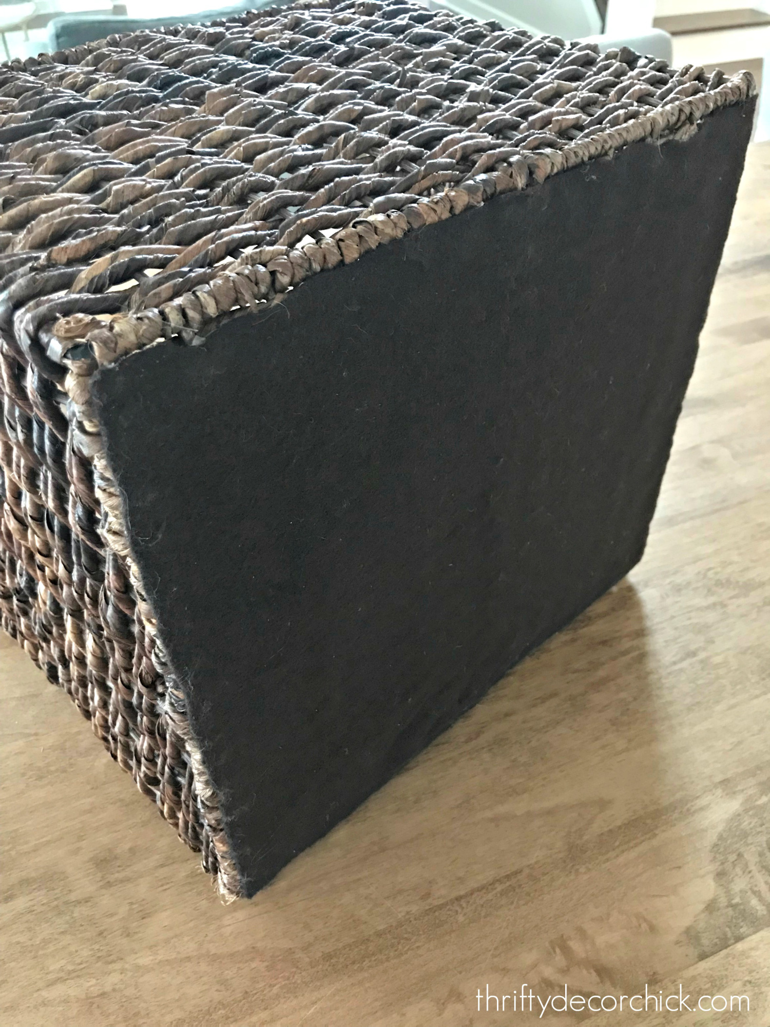 cover bottom of rattan baskets