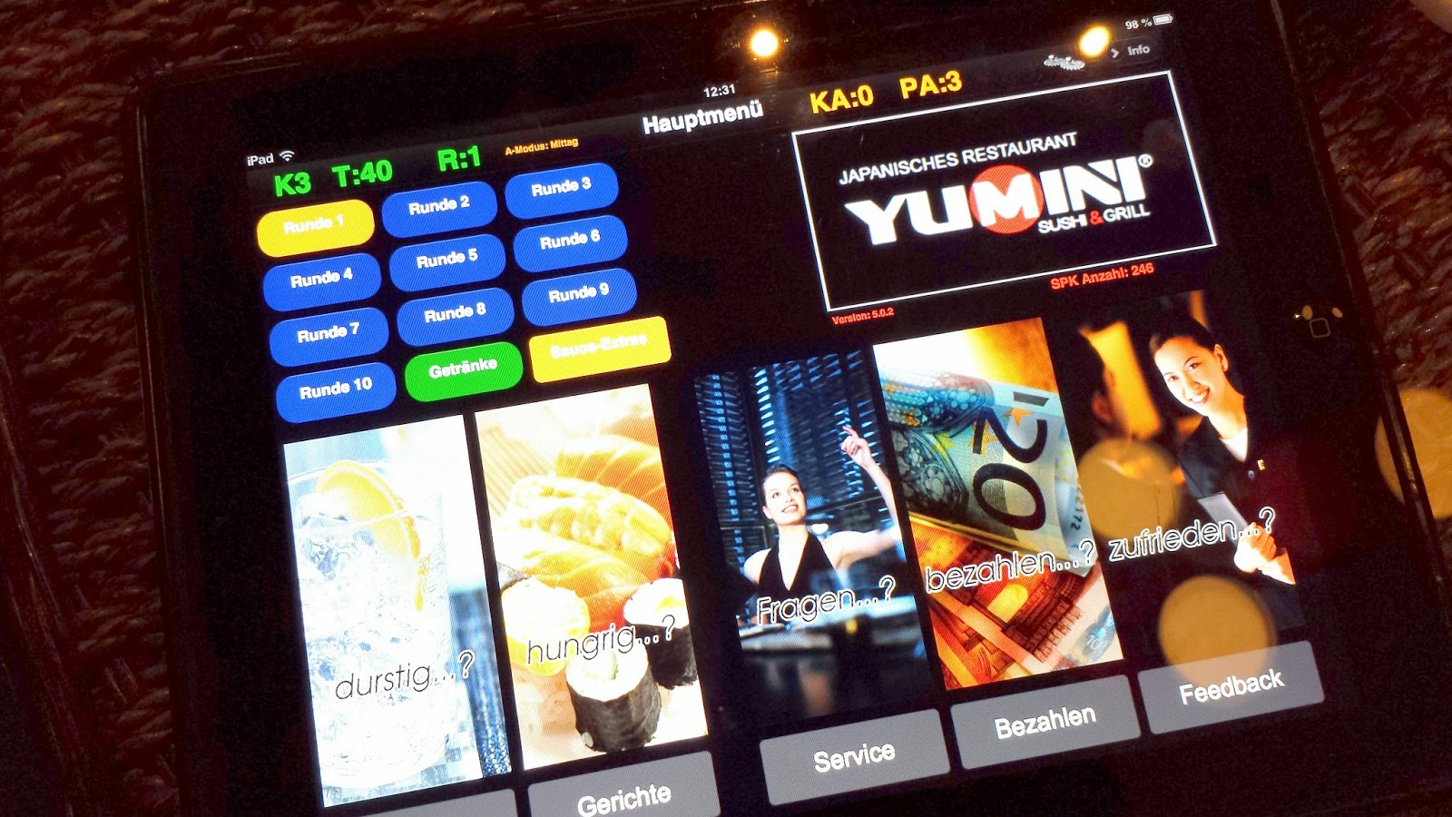 Lemon Diaries YUMINI Dortmund All you can eat per I Pad