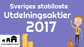 Sveriges stabilaste utdelningsaktier 2017 utdelningsstugan