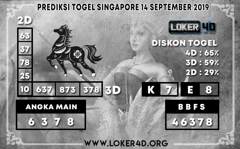 PREDIKSI TOGEL SINGAPORE LOKER4D 14 SEPTEMBER 2019
