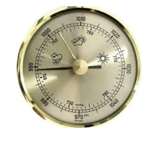 جهاز البارومتر  المستخدم فى قياس للضغط الجوي