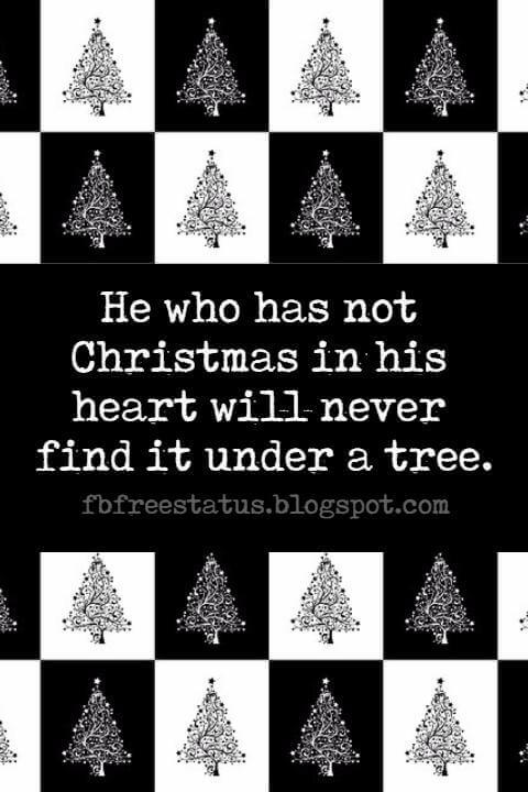 Famous Christmas Quotes, Saying, Images for Christmas Cards