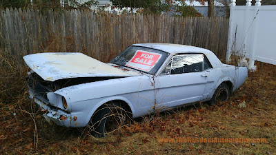 abandoned 1965 mustang rotting in style 200ci inline 6 rust new jersey