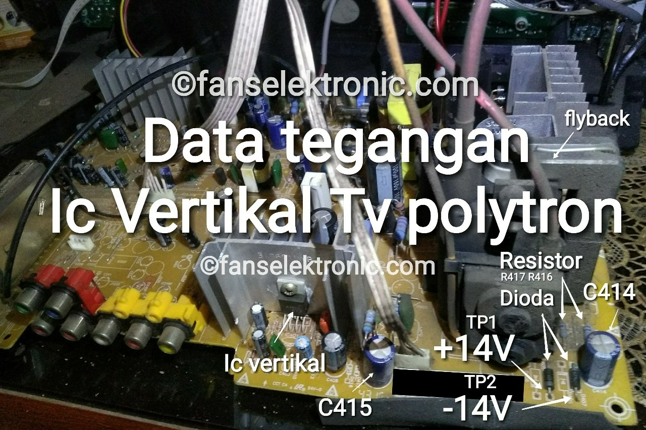 Data Standar Tegangan Vertikal TV Polytron