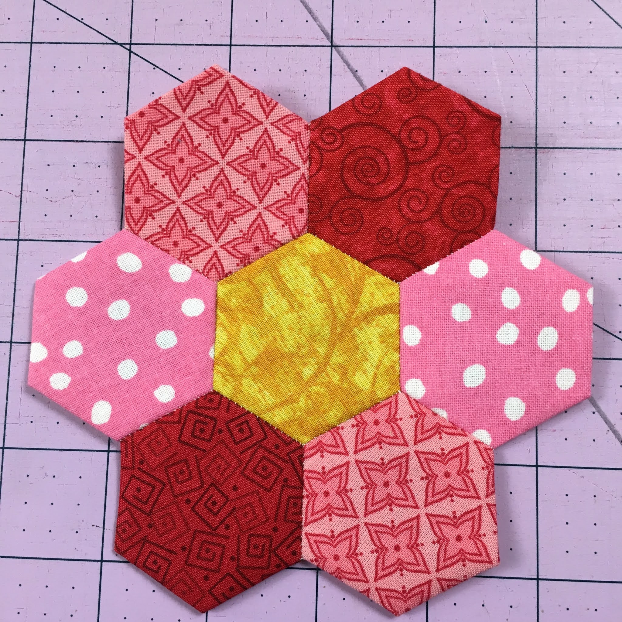 Seaside Stitches Facing EPP Quilt with EPP