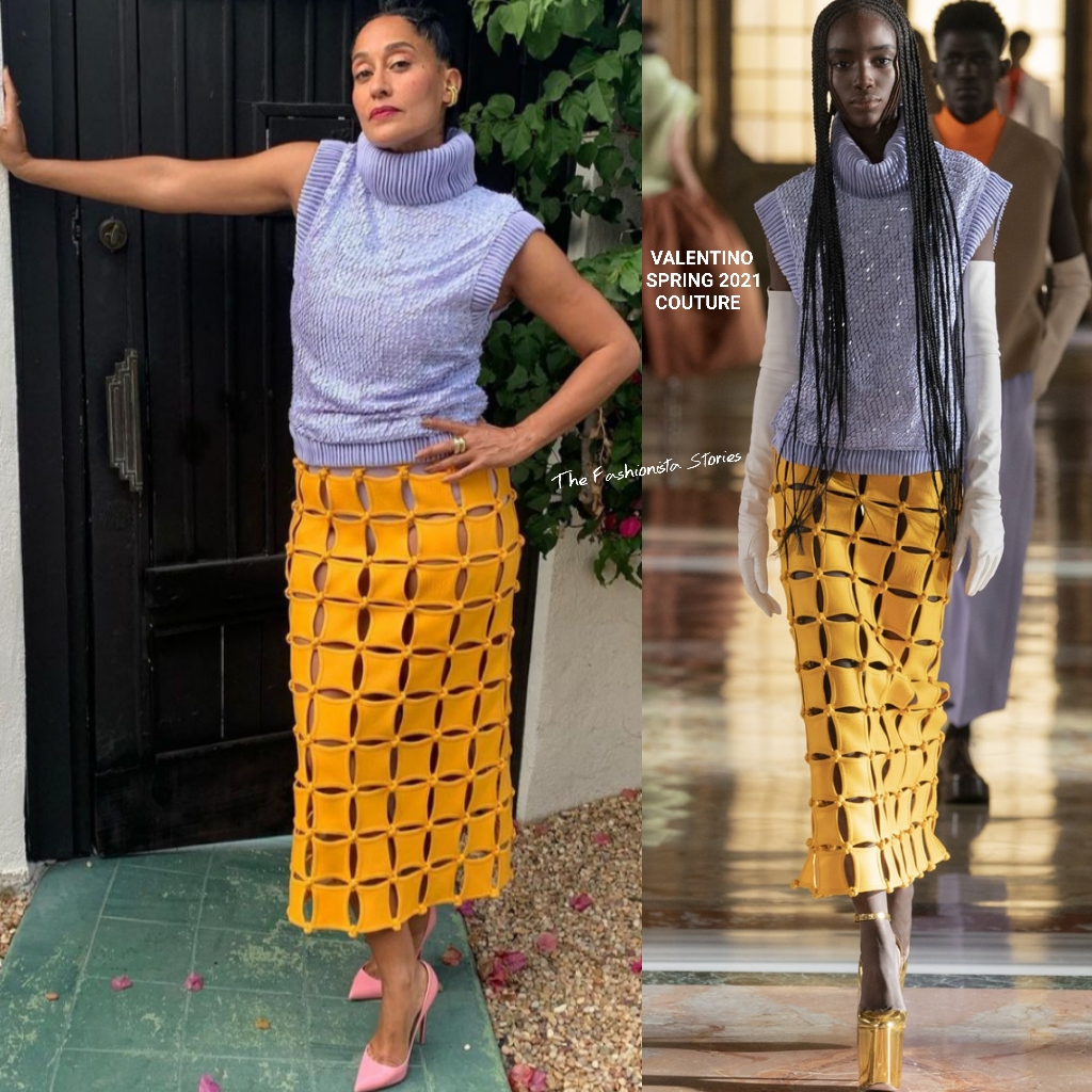 Instagram Style: Tracee Ellis in Valentino Couture for Virtual Press