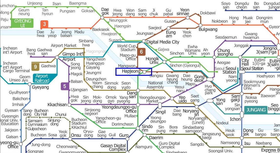Схема метро сеула на русском языке для туриста