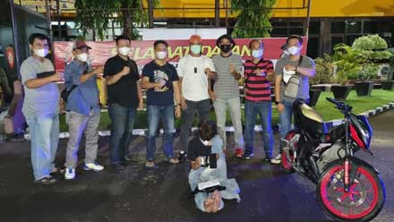 MR digiring ke Mapolresta Padang