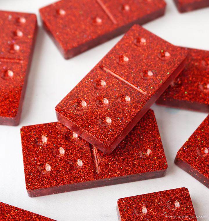 Glitter Resin Dominoes - ArtGlitter