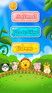 Menu screen - Learning, preactise, play game