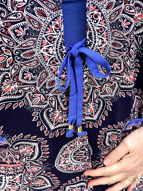 Kimono from Scarf Panel Fabric