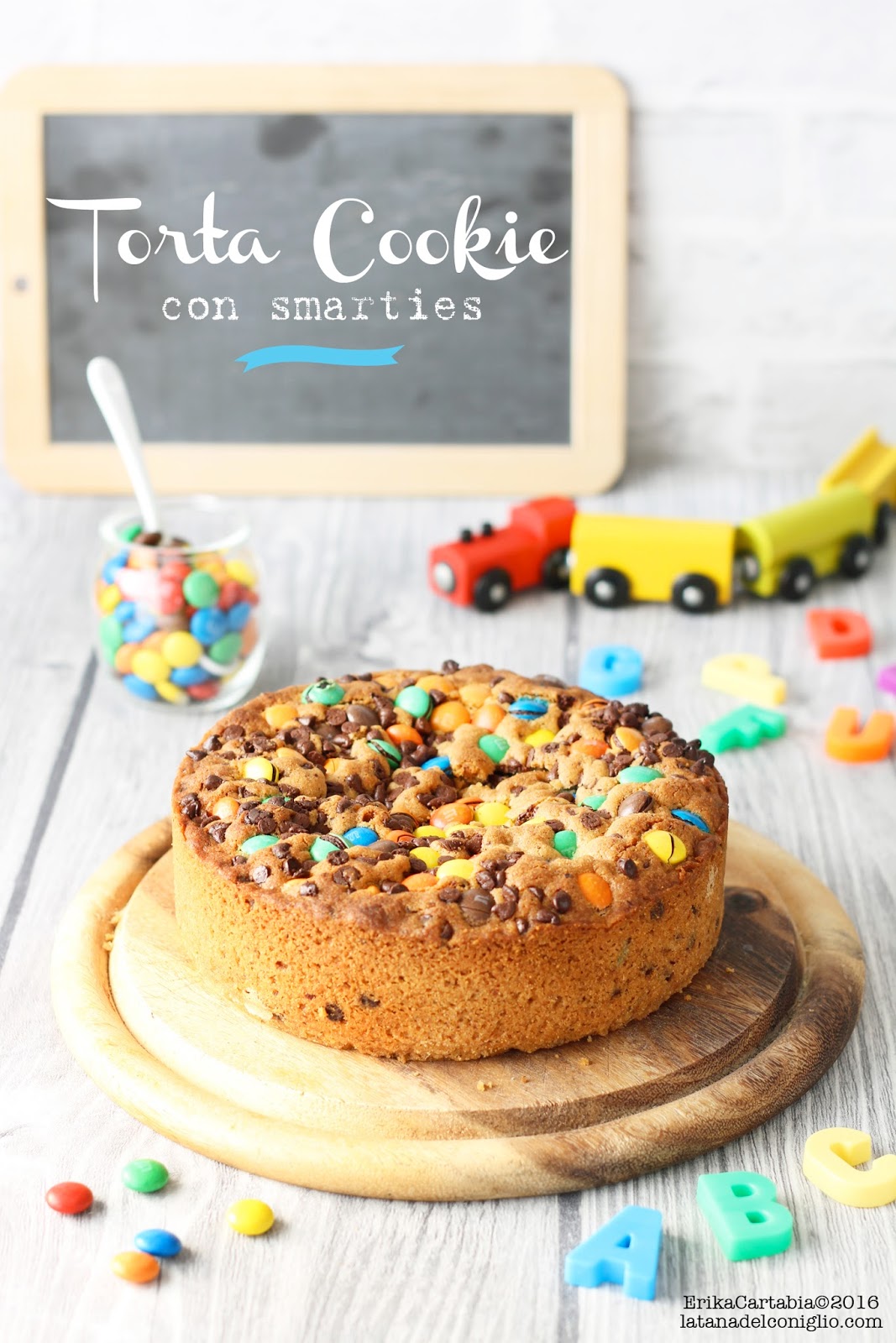 Torta Cookie Con Smarties La Tana Del Coniglio