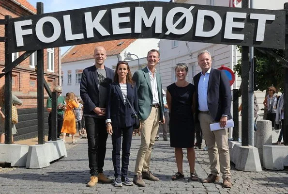 Princess Marie and Prince Joachim of Denmark visited Folkemødet (The People's Political Festival) held in Allinge, Bornholm