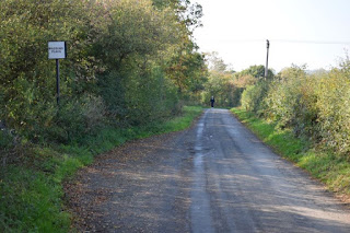 A passing point on a single lane track